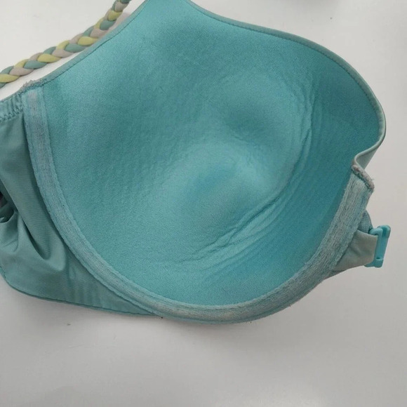 Victorias Secret Demi Bra Blue Women Size 36DD Underwire Lightly Lined Padded - Picture 8 of 8